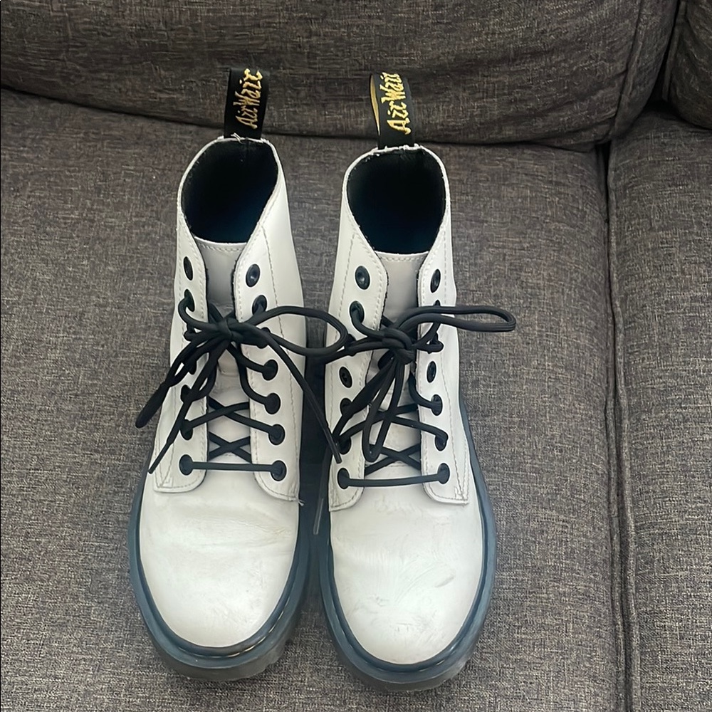 Dr. Martens Luana leather combat boots.